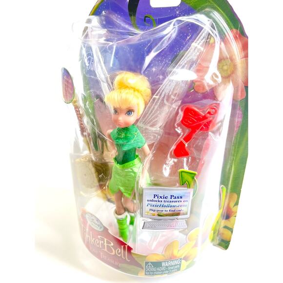 Disney TINKERBELL TINE Tink Lost Treasure DOLL TOY 6" Pixie Pass 2010 JAKKS Box - Picture 3 of 6